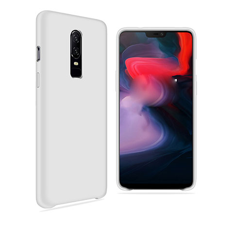 OnePlus 6用極薄ソフトケース シリコンケース 耐衝撃 全面保護 S03 OnePlus ホワイト