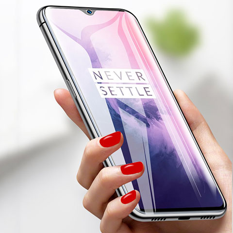 OnePlus 7用高光沢 液晶保護フィルム フルカバレッジ画面 アンチグレア ブルーライト OnePlus クリア