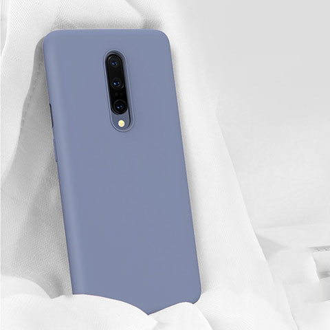 OnePlus 7 Pro用360度 フルカバー極薄ソフトケース シリコンケース 耐衝撃 全面保護 バンパー OnePlus グレー