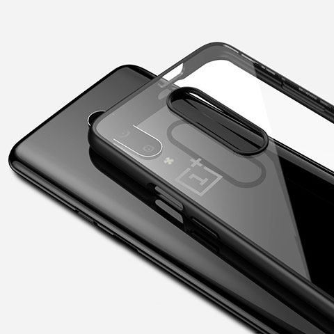 OnePlus 7 Pro用極薄ソフトケース シリコンケース 耐衝撃 全面保護 クリア透明 H01 OnePlus ブラック