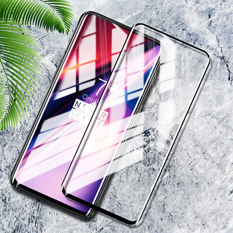 OnePlus 7 Pro用強化ガラス フル液晶保護フィルム F08 OnePlus ブラック