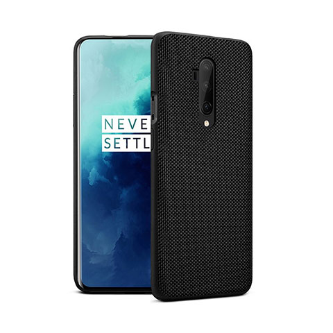 OnePlus 7T Pro 5G用360度 フルカバー極薄ソフトケース シリコンケース 耐衝撃 全面保護 バンパー OnePlus ブラック