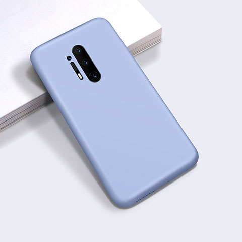 OnePlus 8 Pro用360度 フルカバー極薄ソフトケース シリコンケース 耐衝撃 全面保護 バンパー C03 OnePlus パープル