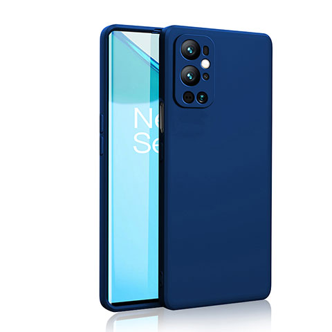 OnePlus 9 Pro 5G用360度 フルカバー極薄ソフトケース シリコンケース 耐衝撃 全面保護 バンパー YK2 OnePlus ネイビー