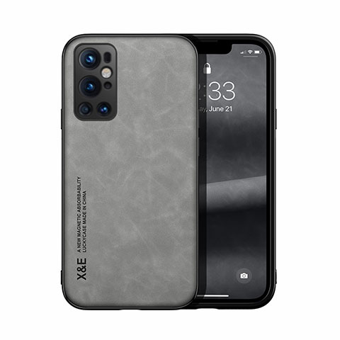 OnePlus 9 Pro 5G用ケース 高級感 手触り良いレザー柄 DY1 OnePlus グレー