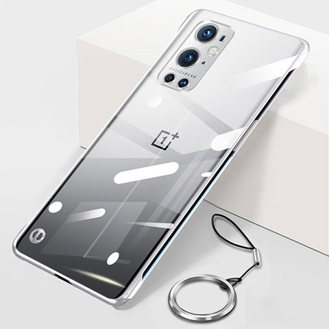 OnePlus 9 Pro 5G用ハードカバー クリスタル クリア透明 フレームレス H01 OnePlus シルバー