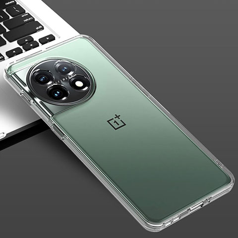 OnePlus Ace 2 5G用極薄ソフトケース シリコンケース 耐衝撃 全面保護 クリア透明 T06 OnePlus クリア