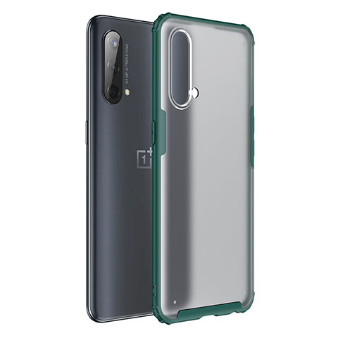 OnePlus Nord CE 5G用ハイブリットバンパーケース クリア透明 プラスチック カバー WL1 OnePlus グリーン