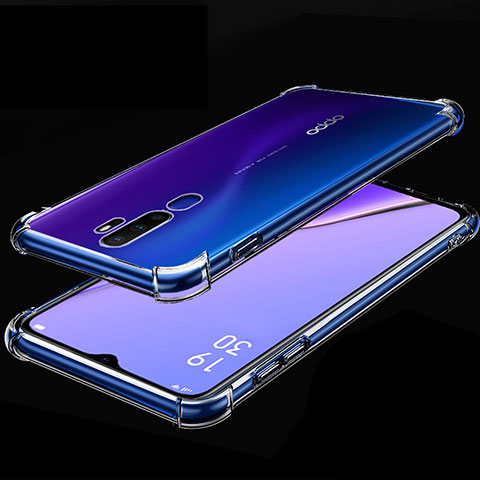 Oppo A11用極薄ソフトケース シリコンケース 耐衝撃 全面保護 クリア透明 H01 Oppo クリア