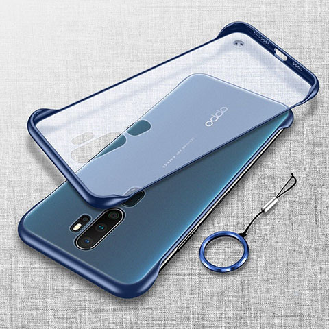 Oppo A11用ハードカバー クリスタル クリア透明 H02 Oppo ネイビー