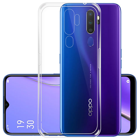 Oppo A11X用極薄ソフトケース シリコンケース 耐衝撃 全面保護 クリア透明 T05 Oppo クリア