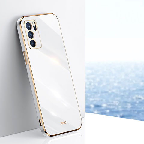 Oppo A16用極薄ソフトケース シリコンケース 耐衝撃 全面保護 XL1 Oppo ホワイト