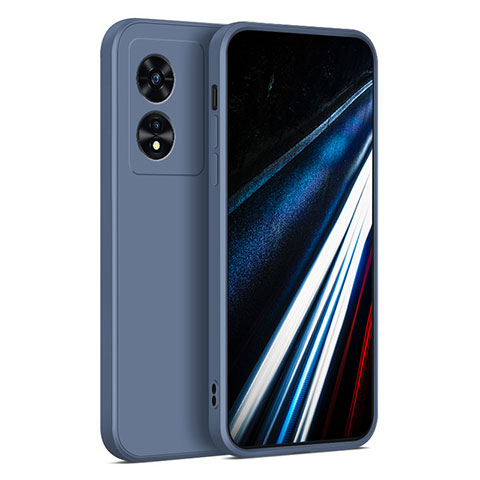 Oppo A18用360度 フルカバー極薄ソフトケース シリコンケース 耐衝撃 全面保護 バンパー Oppo ラベンダーグレー