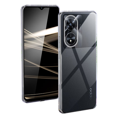 Oppo A1x 5G用極薄ソフトケース シリコンケース 耐衝撃 全面保護 クリア透明 T09 Oppo クリア