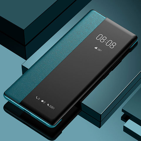 Oppo A1x 5G用手帳型 レザーケース スタンド カバー Oppo グリーン