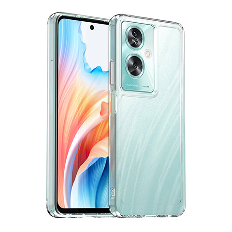 Oppo A2 5G用ハイブリットバンパーケース クリア透明 プラスチック カバー J02S Oppo クリア