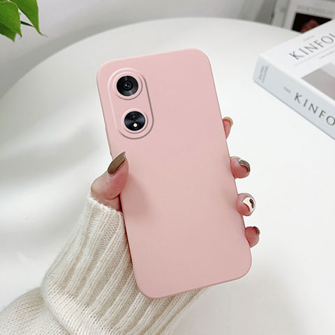 Oppo A38用ハードケース プラスチック 質感もマット カバー YK2 Oppo ピンク