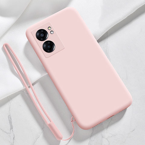 Oppo A57 5G用360度 フルカバー極薄ソフトケース シリコンケース 耐衝撃 全面保護 バンパー S05 Oppo ピンク