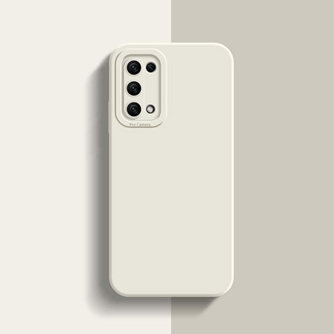 Oppo A74 5G用360度 フルカバー極薄ソフトケース シリコンケース 耐衝撃 全面保護 バンパー S01 Oppo ホワイト