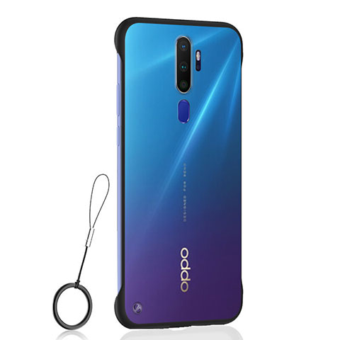 Oppo A9 (2020)用ハードカバー クリスタル クリア透明 H01 Oppo ブラック