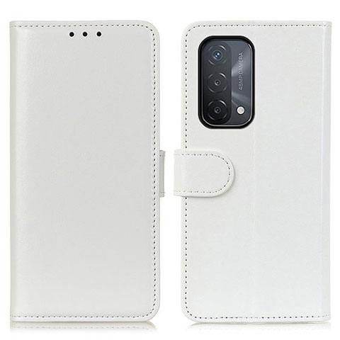 Oppo A93 5G用手帳型 レザーケース スタンド カバー M07L Oppo ホワイト