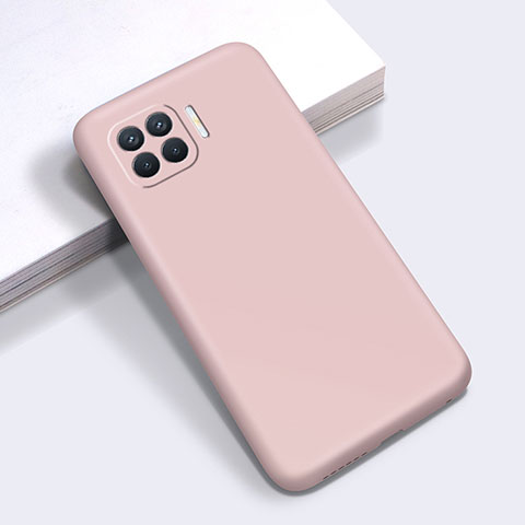 Oppo A93用360度 フルカバー極薄ソフトケース シリコンケース 耐衝撃 全面保護 バンパー Oppo ピンク