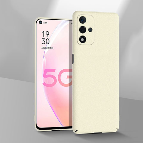 Oppo A93s 5G用ハードケース プラスチック 質感もマット カバー YK3 Oppo ホワイト