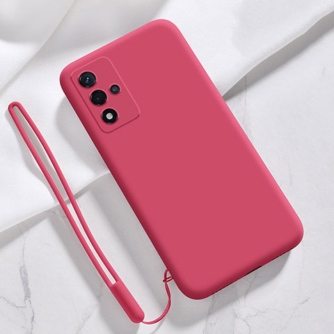 Oppo A93s 5G用360度 フルカバー極薄ソフトケース シリコンケース 耐衝撃 全面保護 バンパー Oppo レッド