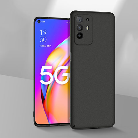 Oppo A95 5G用ハードケース プラスチック 質感もマット カバー YK3 Oppo ブラック