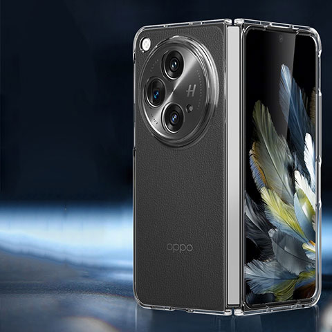 Oppo Find N3 5G用ハードカバー クリスタル クリア透明 T01 Oppo クリア