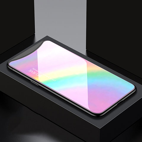 Oppo Find X Super Flash Edition用ハイブリットバンパーケース プラスチック パターン 鏡面 カバー S01 Oppo カラフル