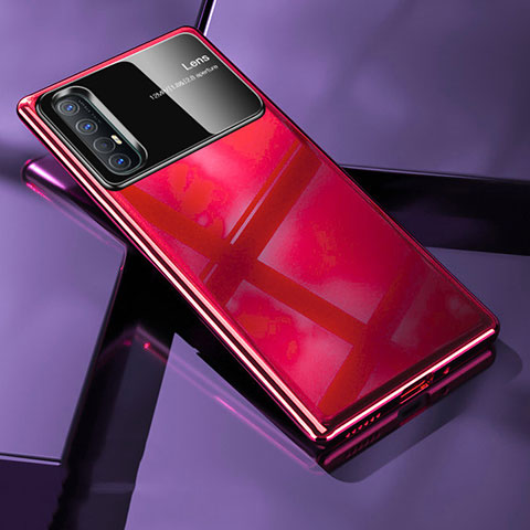 Oppo Find X2 Neo用ハードケース プラスチック 質感もマット カバー P01 Oppo レッド