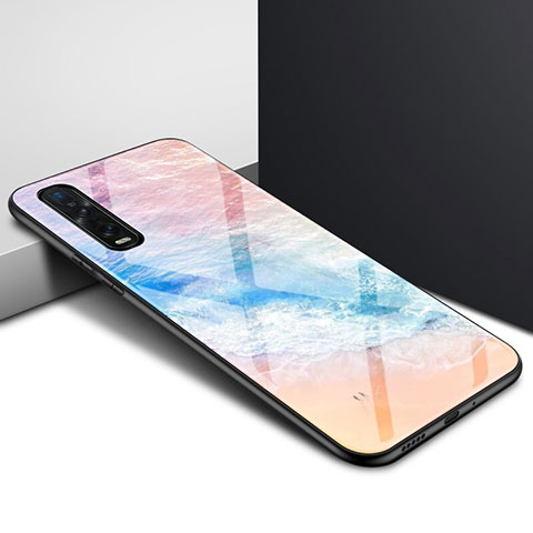 Oppo Find X2 Pro用ハイブリットバンパーケース プラスチック 鏡面 カバー Oppo カラフル