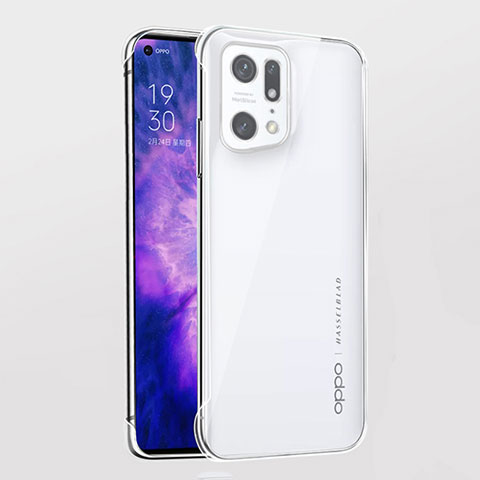 Oppo Find X5 Pro 5G用ハードカバー クリスタル クリア透明 H02 Oppo クリア