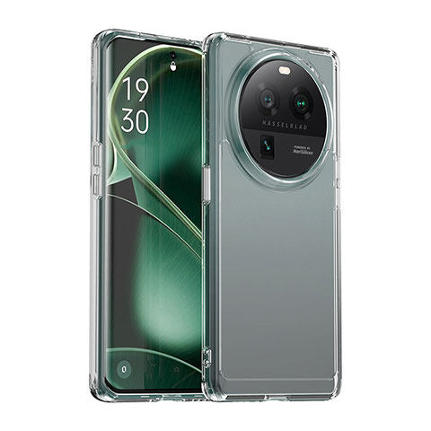 Oppo Find X6 Pro 5G用ハイブリットバンパーケース クリア透明 プラスチック カバー J02S Oppo クリア