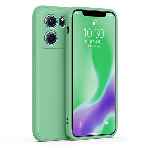 Oppo K10 5G用360度 フルカバー極薄ソフトケース シリコンケース 耐衝撃 全面保護 バンパー S02 Oppo グリーン