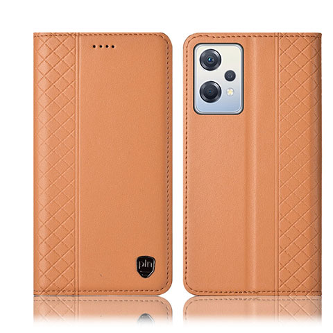 Oppo K10X 5G用手帳型 レザーケース スタンド カバー H07P Oppo オレンジ