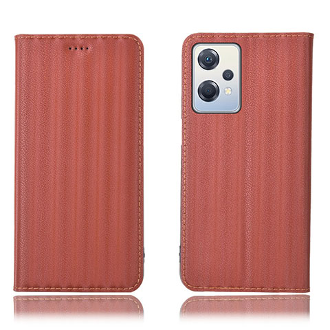 Oppo K10X 5G用手帳型 レザーケース スタンド カバー H23P Oppo ブラウン