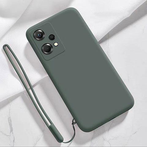 Oppo K10X 5G用360度 フルカバー極薄ソフトケース シリコンケース 耐衝撃 全面保護 バンパー Oppo モスグリー