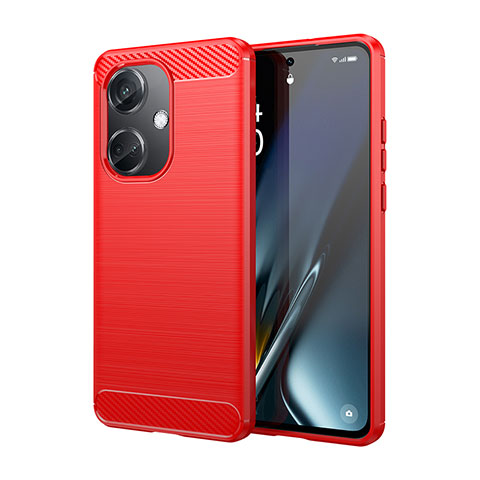 Oppo K11 5G用シリコンケース ソフトタッチラバー ライン カバー MF1 Oppo レッド