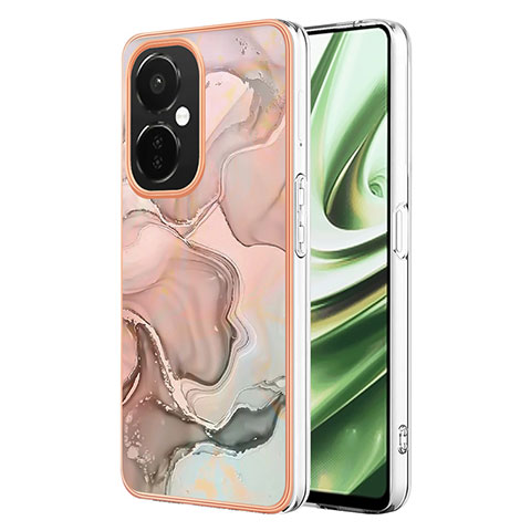 Oppo K11x 5G用シリコンケース ソフトタッチラバー バタフライ パターン カバー Y07B Oppo ピンク