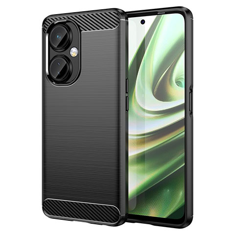 Oppo K11x 5G用シリコンケース ソフトタッチラバー ライン カバー Oppo ブラック