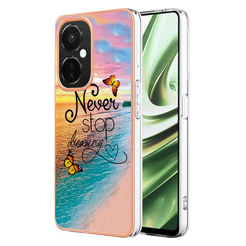 Oppo K11x 5G用シリコンケース ソフトタッチラバー バタフライ パターン カバー Y03B Oppo マルチカラー