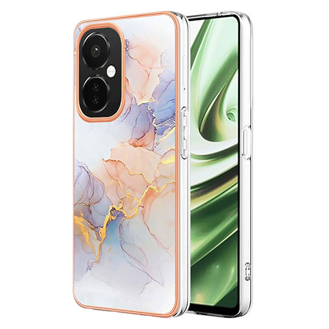 Oppo K11x 5G用シリコンケース ソフトタッチラバー バタフライ パターン カバー Y03B Oppo ラベンダー