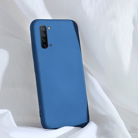 Oppo K7 5G用360度 フルカバー極薄ソフトケース シリコンケース 耐衝撃 全面保護 バンパー Oppo ネイビー