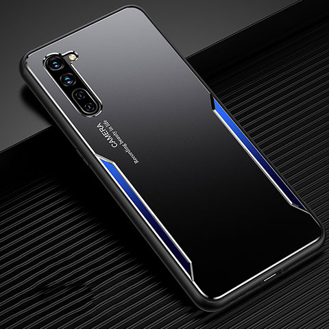 Oppo K7 5G用ケース 高級感 手触り良い アルミメタル 製の金属製 カバー T02 Oppo ネイビー