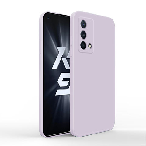 Oppo K9 5G用360度 フルカバー極薄ソフトケース シリコンケース 耐衝撃 全面保護 バンパー Oppo ラベンダー