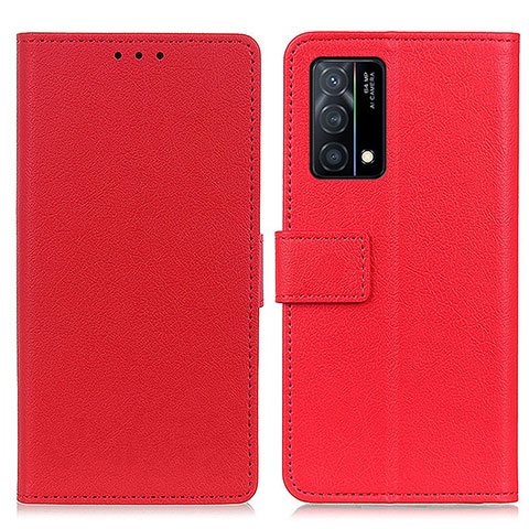 Oppo K9 5G用手帳型 レザーケース スタンド カバー M08L Oppo レッド