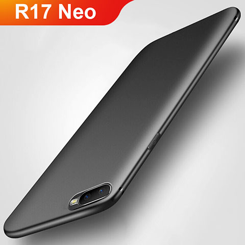 Oppo R17 Neo用極薄ソフトケース シリコンケース 耐衝撃 全面保護 S02 Oppo ブラック