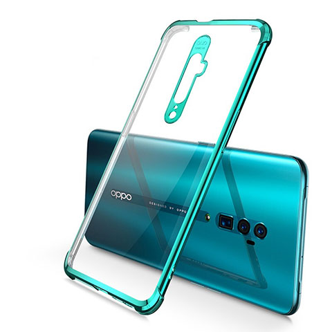 Oppo Reno 10X Zoom用極薄ソフトケース シリコンケース 耐衝撃 全面保護 クリア透明 H01 Oppo グリーン